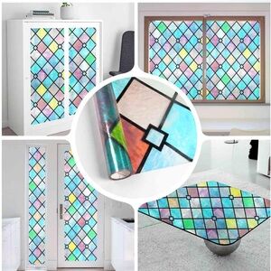 Colorful Stained Glass Window Film